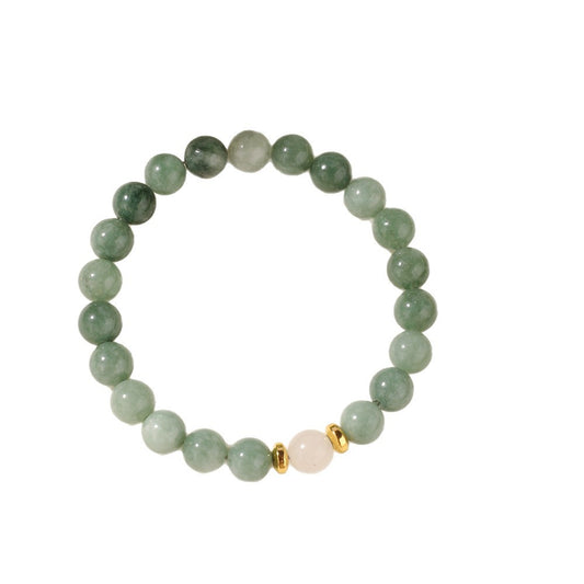 Jadeite Natural Stone Bracelet - سوار من حجر اليشم الطبيعي