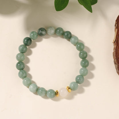 Jadeite Natural Stone Bracelet - سوار من حجر اليشم الطبيعي