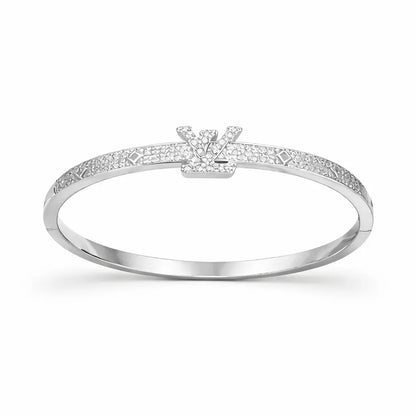 Luxury LV-Inspired Crown Bangle 