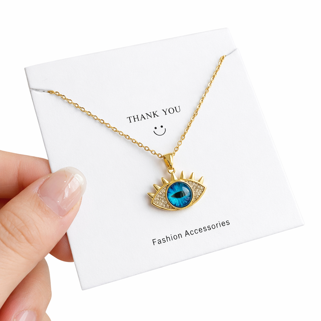 Evil Eye Hamsa Necklace – قلادة عين الحسد