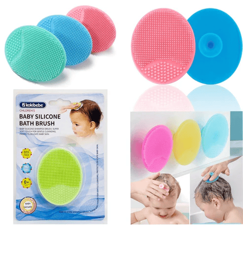 baby silicone bath brush