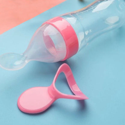 Baby Silicone Feeding Spoon Bottle