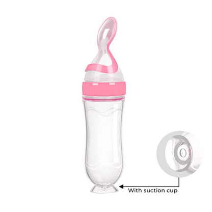 Baby Silicone Feeding Spoon Bottle