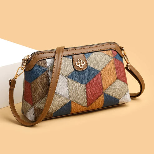 Bohemian Crossbody Bag with Geometric