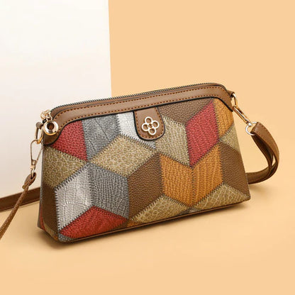 Bohemian Crossbody Bag with Geometric