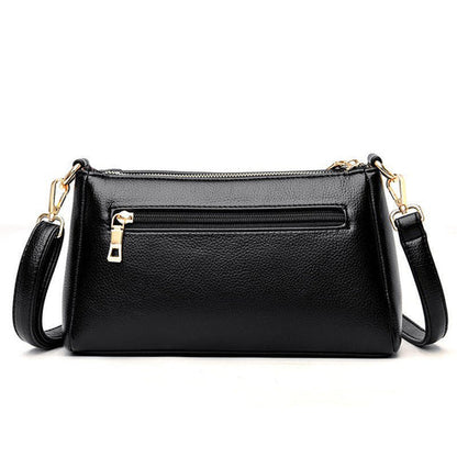 Elegant Textured Soft Leather Crossbody Bag